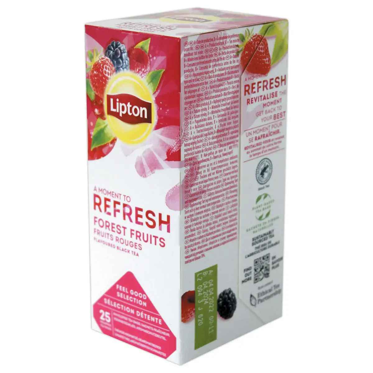 25 Sachets de th&eacute; aromatis&eacute; fruits rouges - LIPTON photo du produit