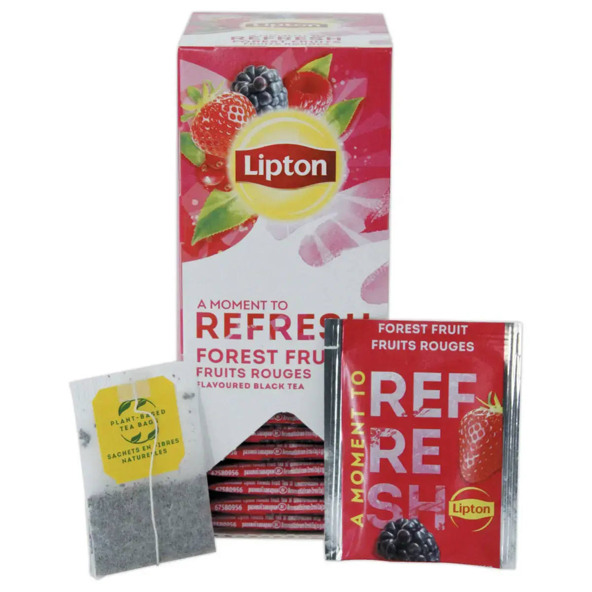 25 Sachets de th&eacute; aromatis&eacute; fruits rouges - LIPTON photo du produit