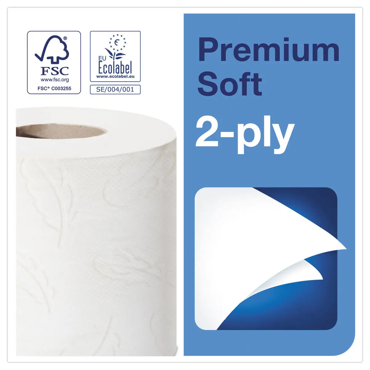 6 Rouleaux de papier toilette extra-doux Premium - TORK photo du produit