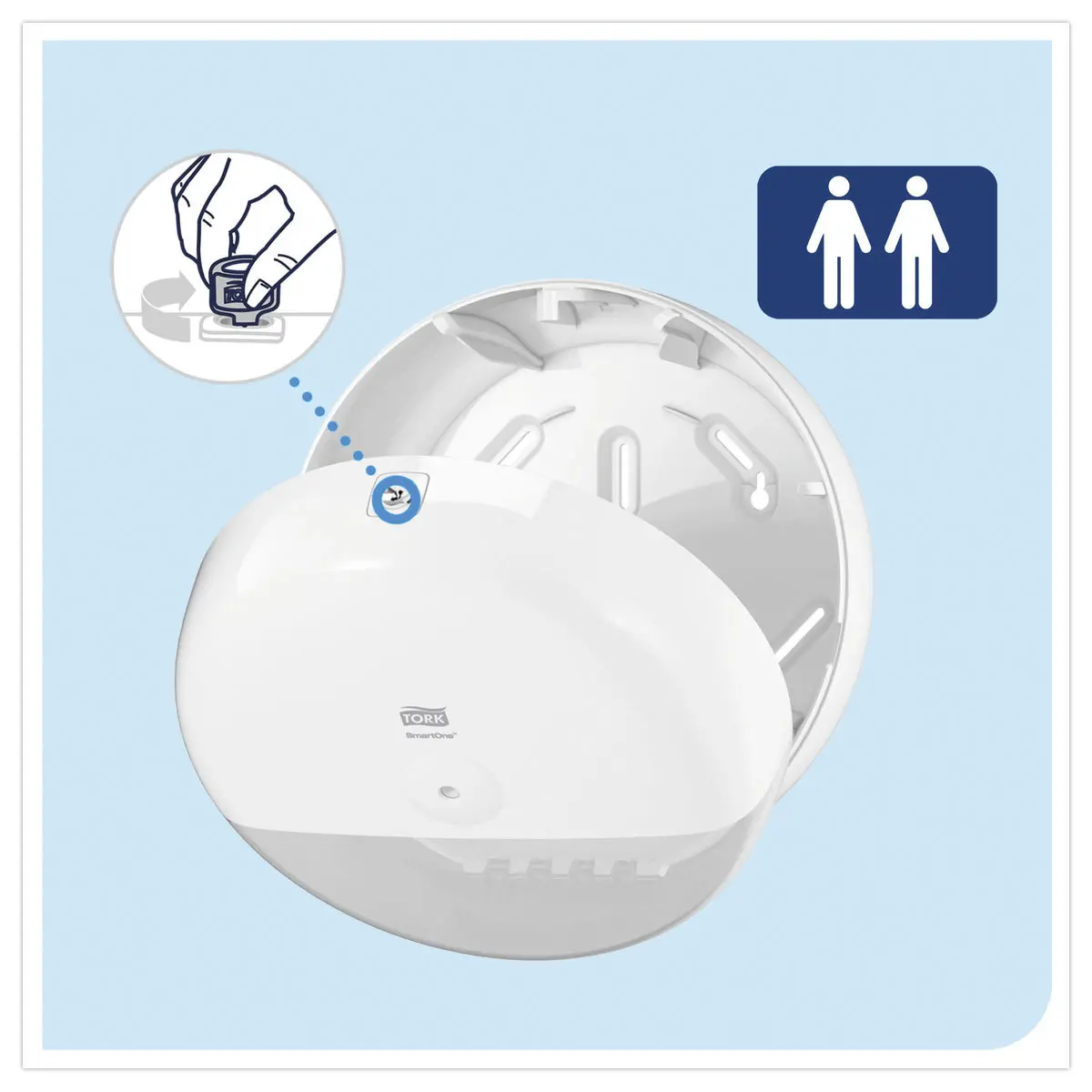 Distributeur de papier toilette Tork SmartOne - TORK photo du produit