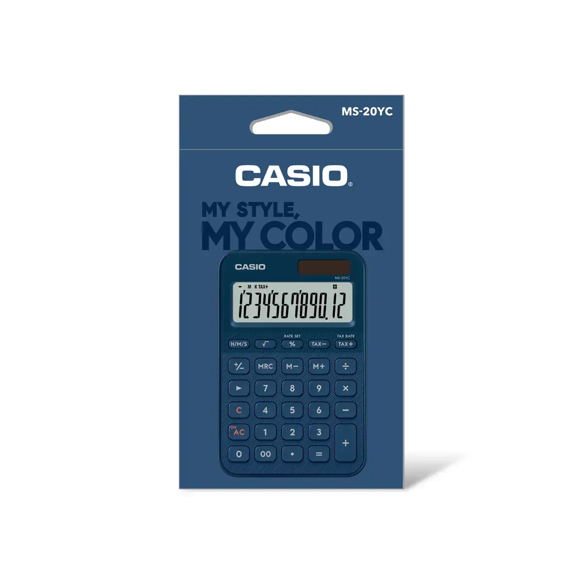 Calculatrice de bureau - CASIO - MS-20 - Bleu photo du produit