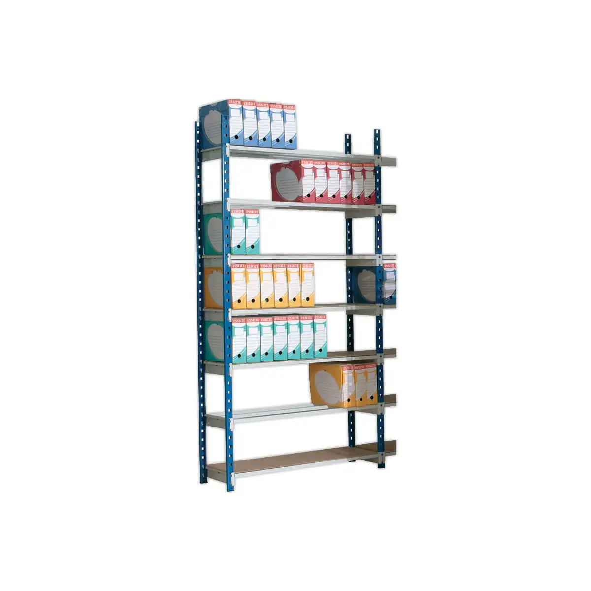 Elément de départ Rangeco - 7 étagères - 100 x 35 x 200 cm photo du produit