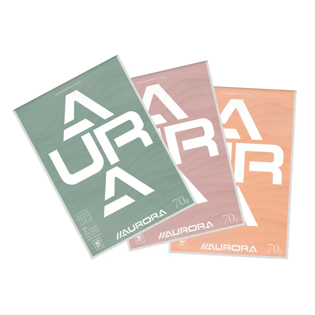 Bloc de correspondance 70g, A4, 5x5, 100 feuilles photo du produit