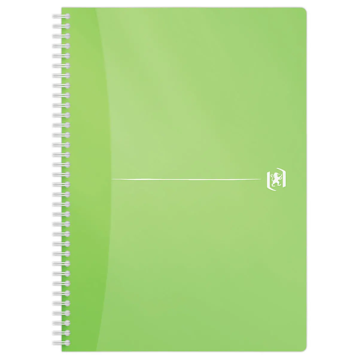 1 cahier à spirales polypro - Format A5 14.8 x 21 cm - Office - Oxford -  180 pages lignée - Coloris assortis - Copies - Feuilles