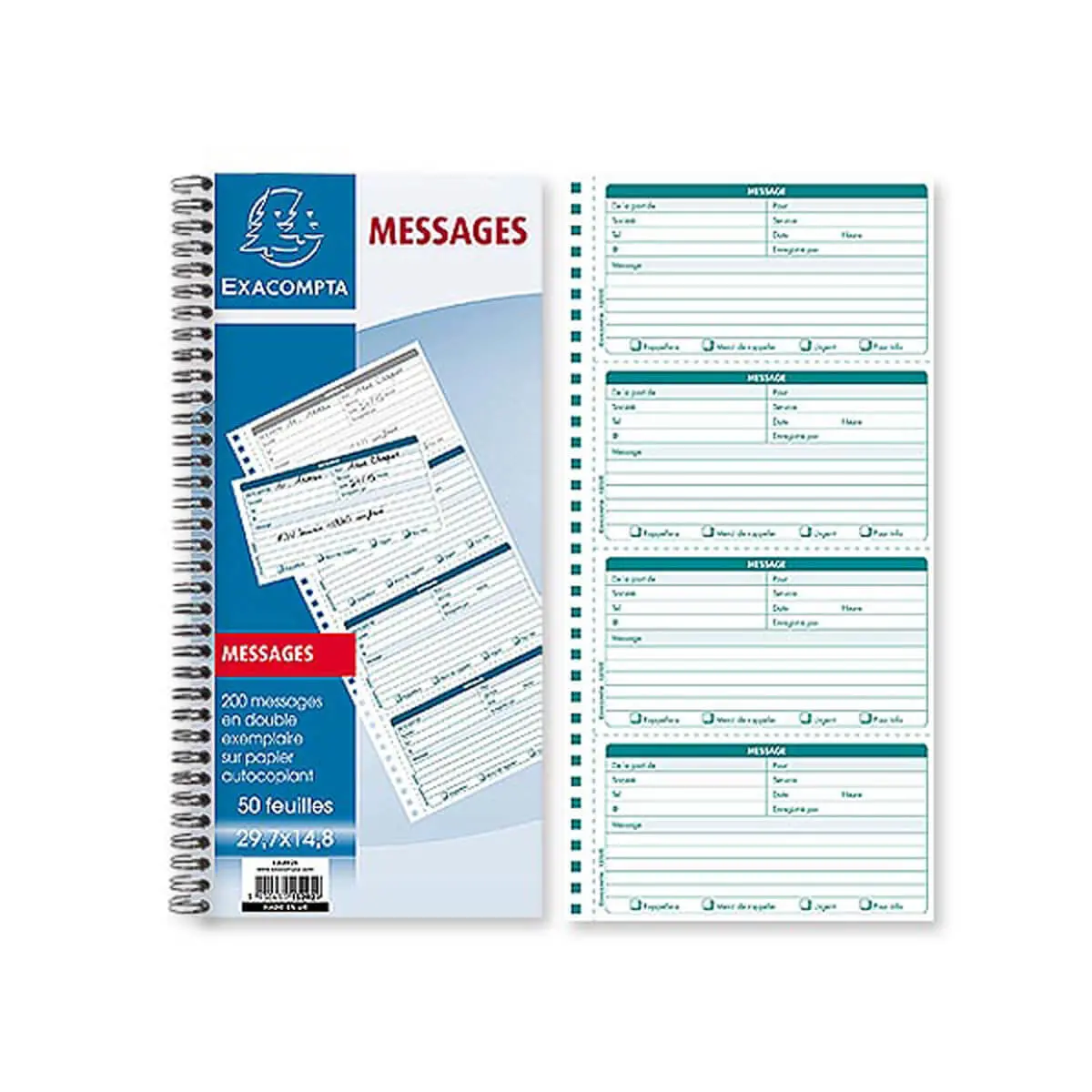 Carnet autocopiant « Messages reçus » - Exacompta photo du produit