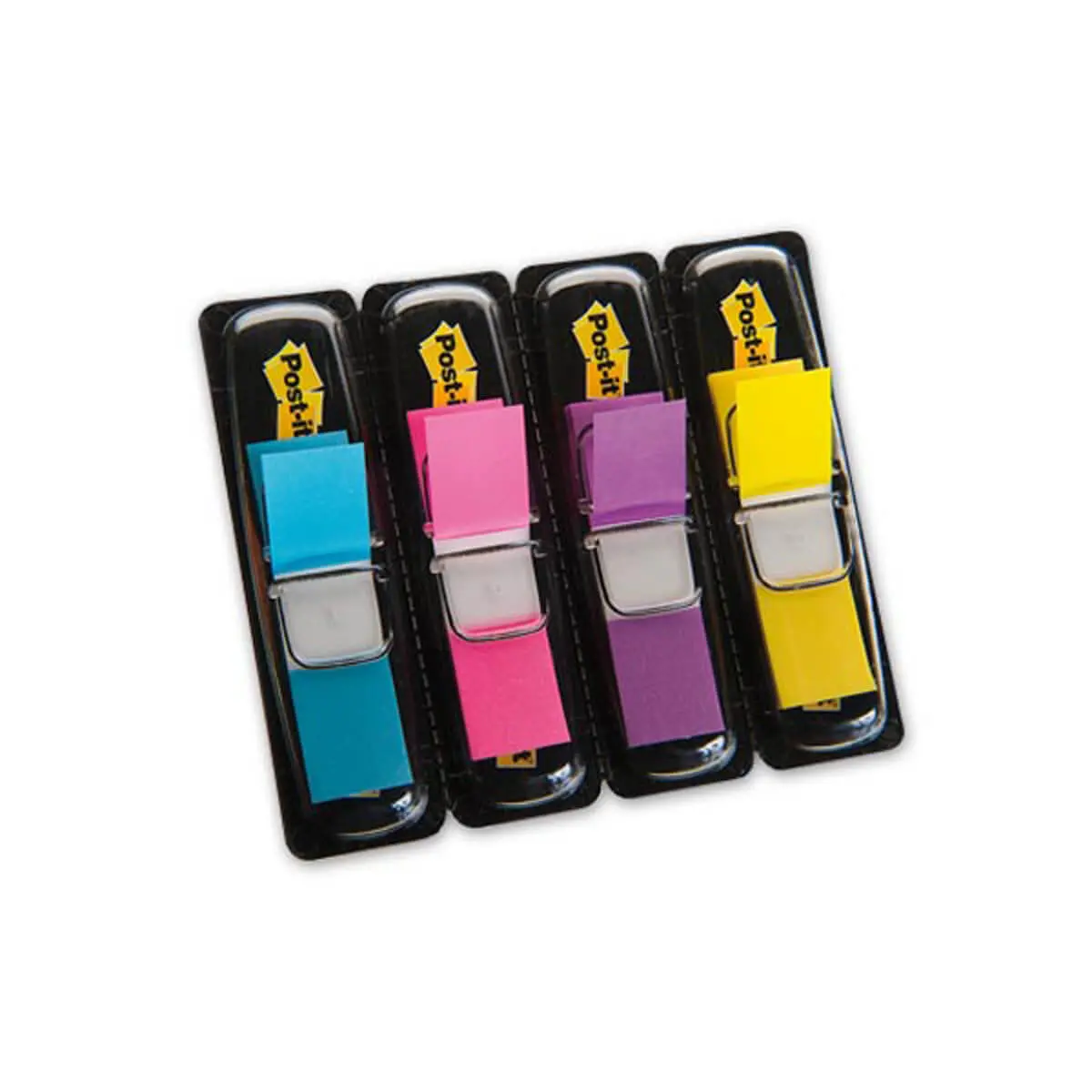 Marque-pages &eacute;troits souples - 4 distributeurs - Post-it photo du produit