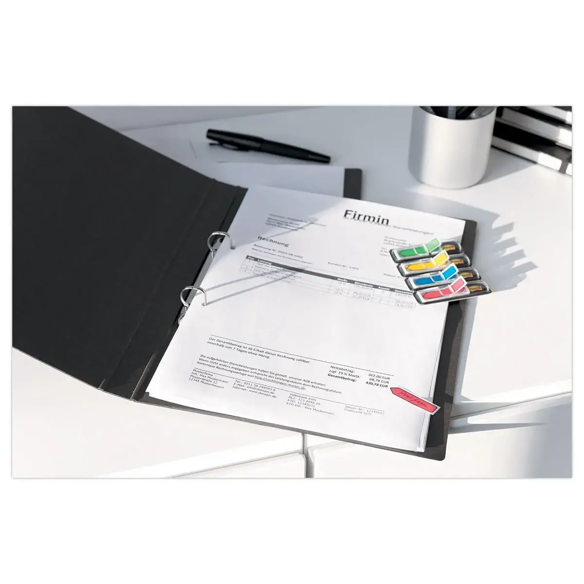 Distributeurs de 24 marque-pages flèches souples - POST-IT photo du produit