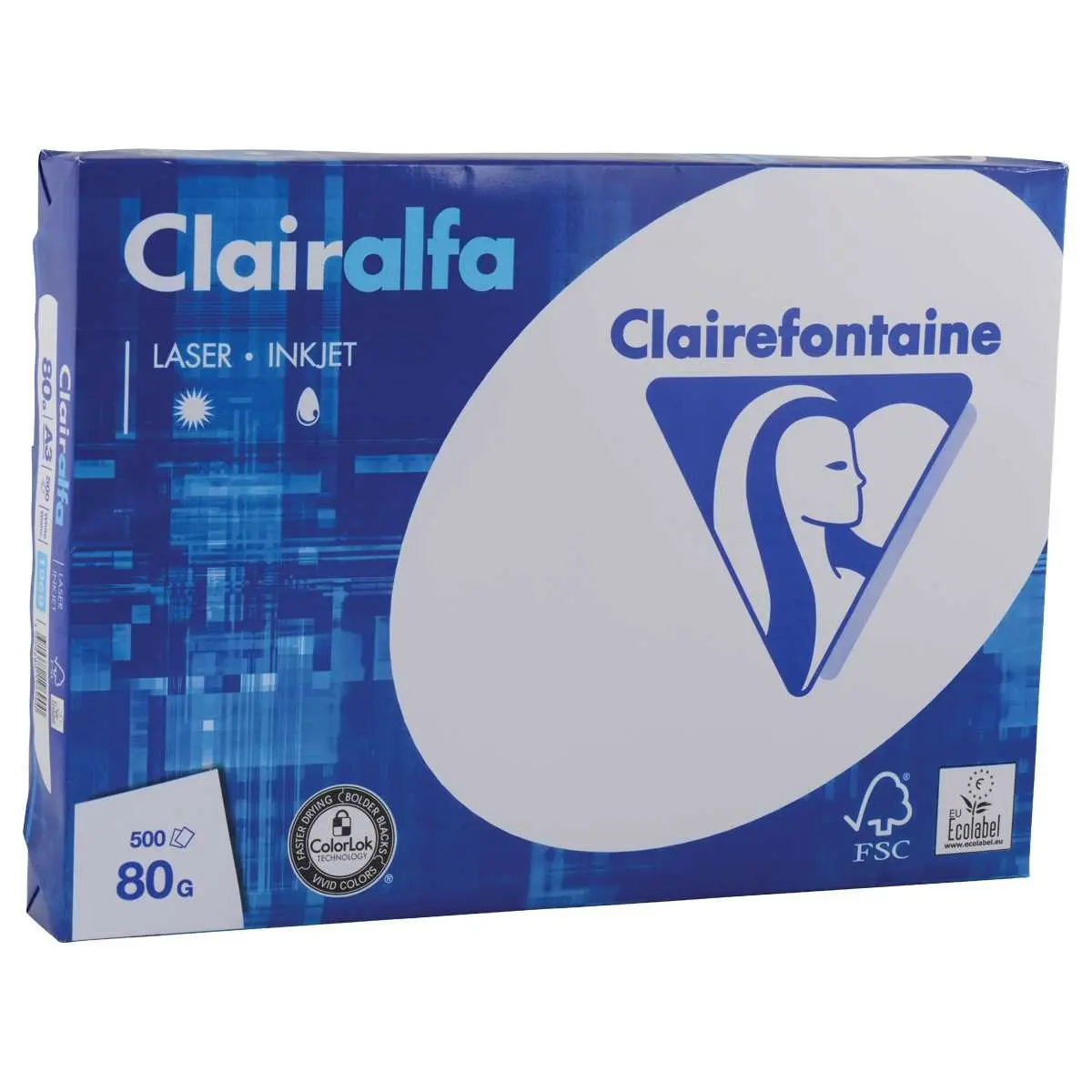 CLAIREFONTAINE Ramette 500 feuilles A3 80g 1969