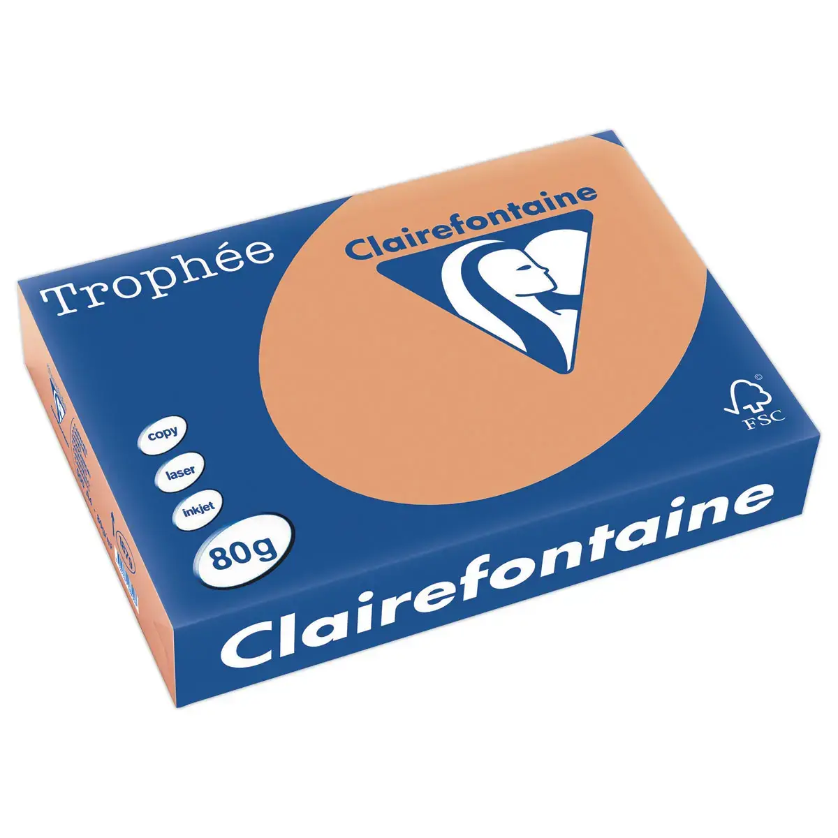 Ramette de papier pastel Trophée - A4 - 80g - Marron - 500 feuilles - Clairefontaine photo du produit