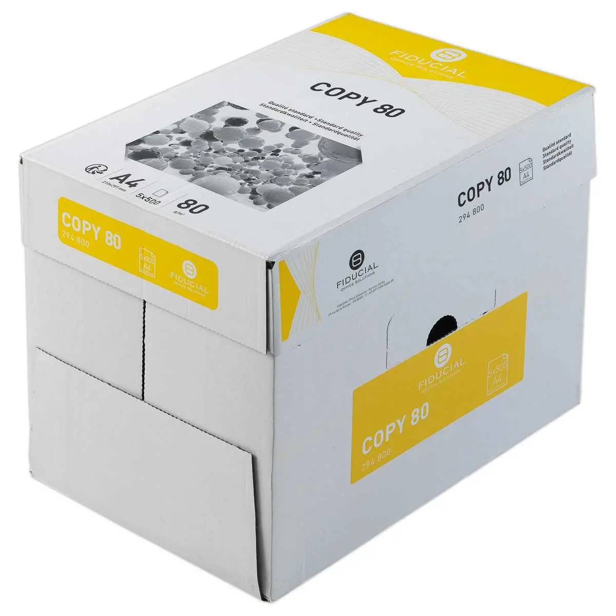 5 Ramettes/2 500 papier blanc - 80g - Copy - FIDUCIAL photo du produit