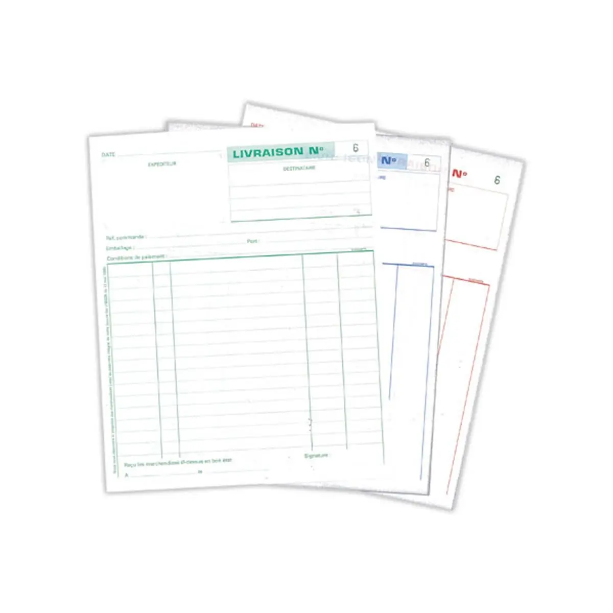 Manifold autocopiant imprimé "Livraisons" - EXACOMPTA photo du produit