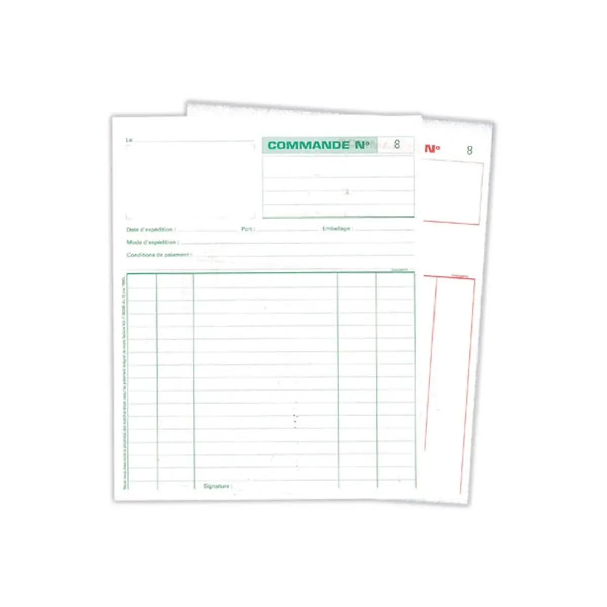 Manifold autocopiant Commandes - 50 feuillets - EXACOMPTA photo du produit