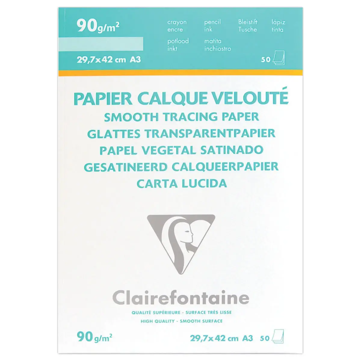 Feuilles calque - A3 90g - Clairefontaine photo du produit