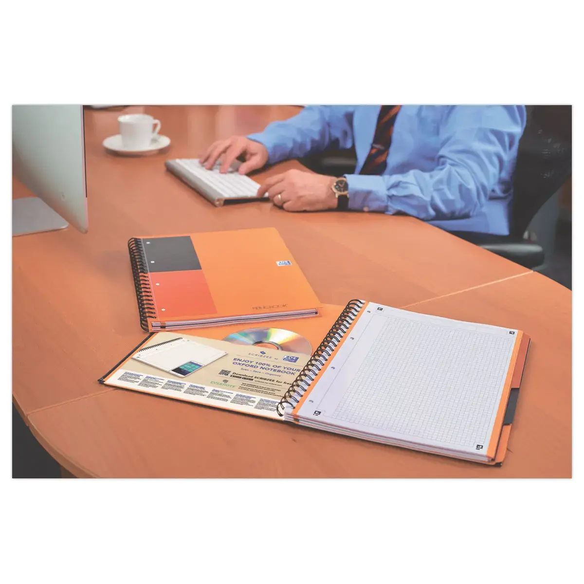 Cahier A4 Filingbook - 5x5 - 80g - Oxford International photo du produit