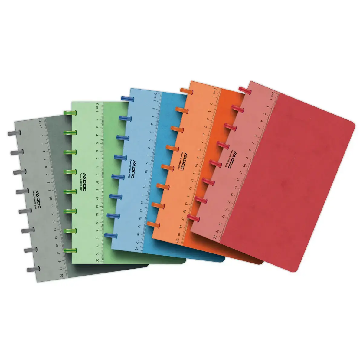Cahier couverture carte ADOC A5, 5x5, 144 pages photo du produit