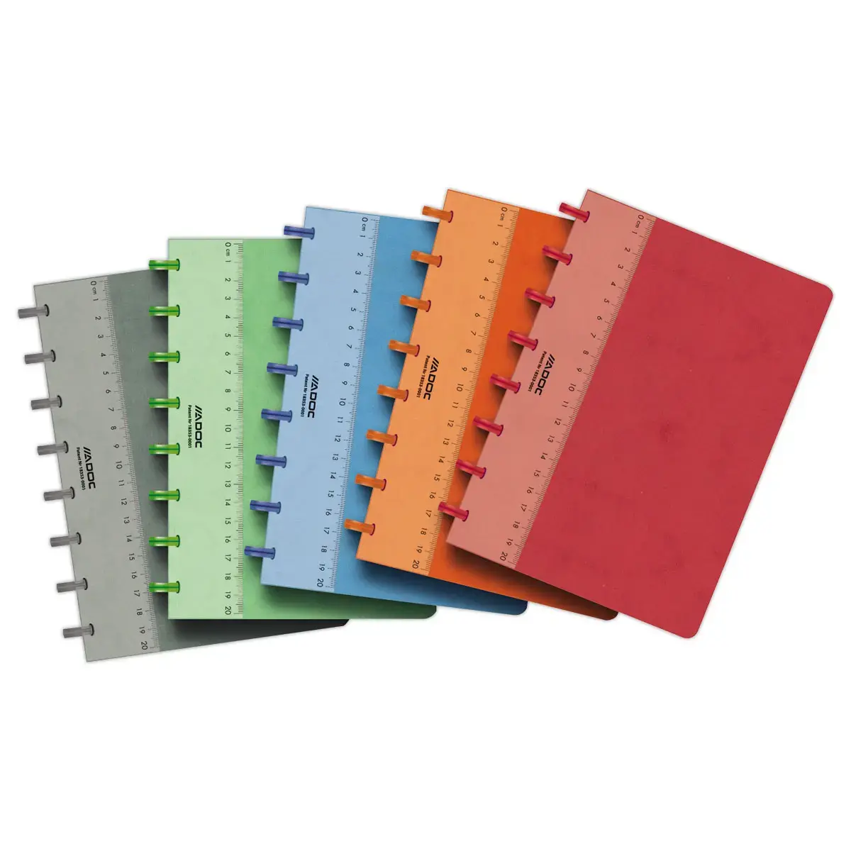 Cahier couverture carte AD'OC A5, 5x5,144 pages photo du produit