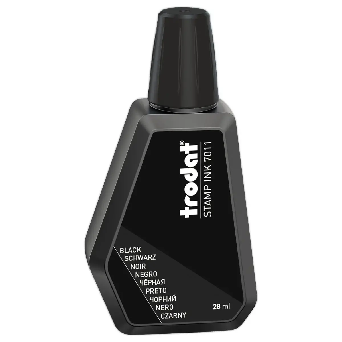 Flacon d'encre noire pour tampon encreur 28 ml photo du produit