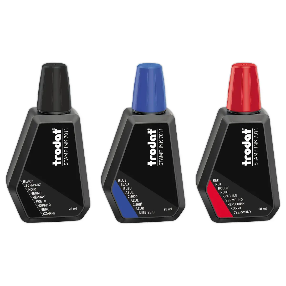 Flacon d'encre noire pour tampon encreur 28 ml photo du produit