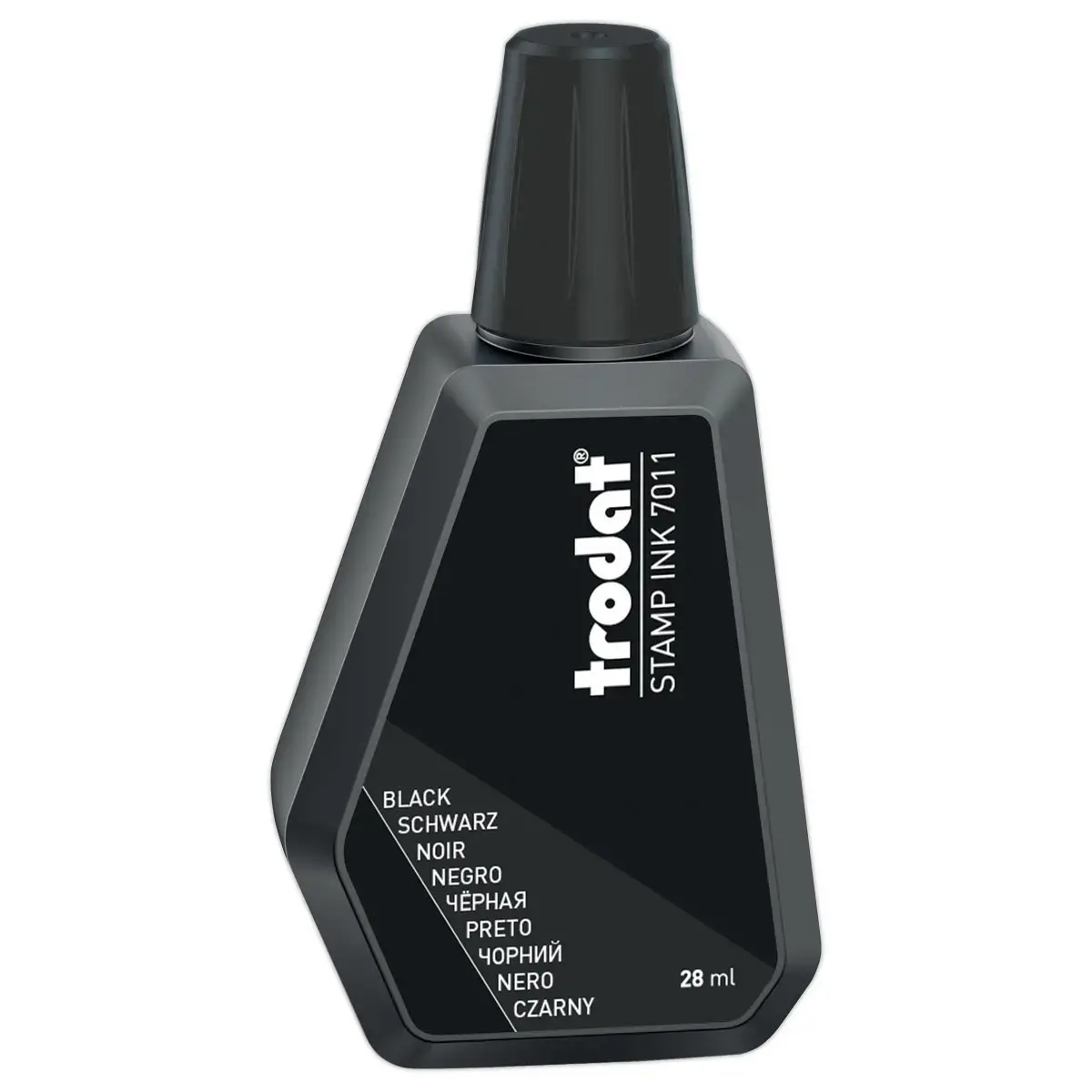 Flacon d'encre noire pour tampon encreur 28 ml photo du produit