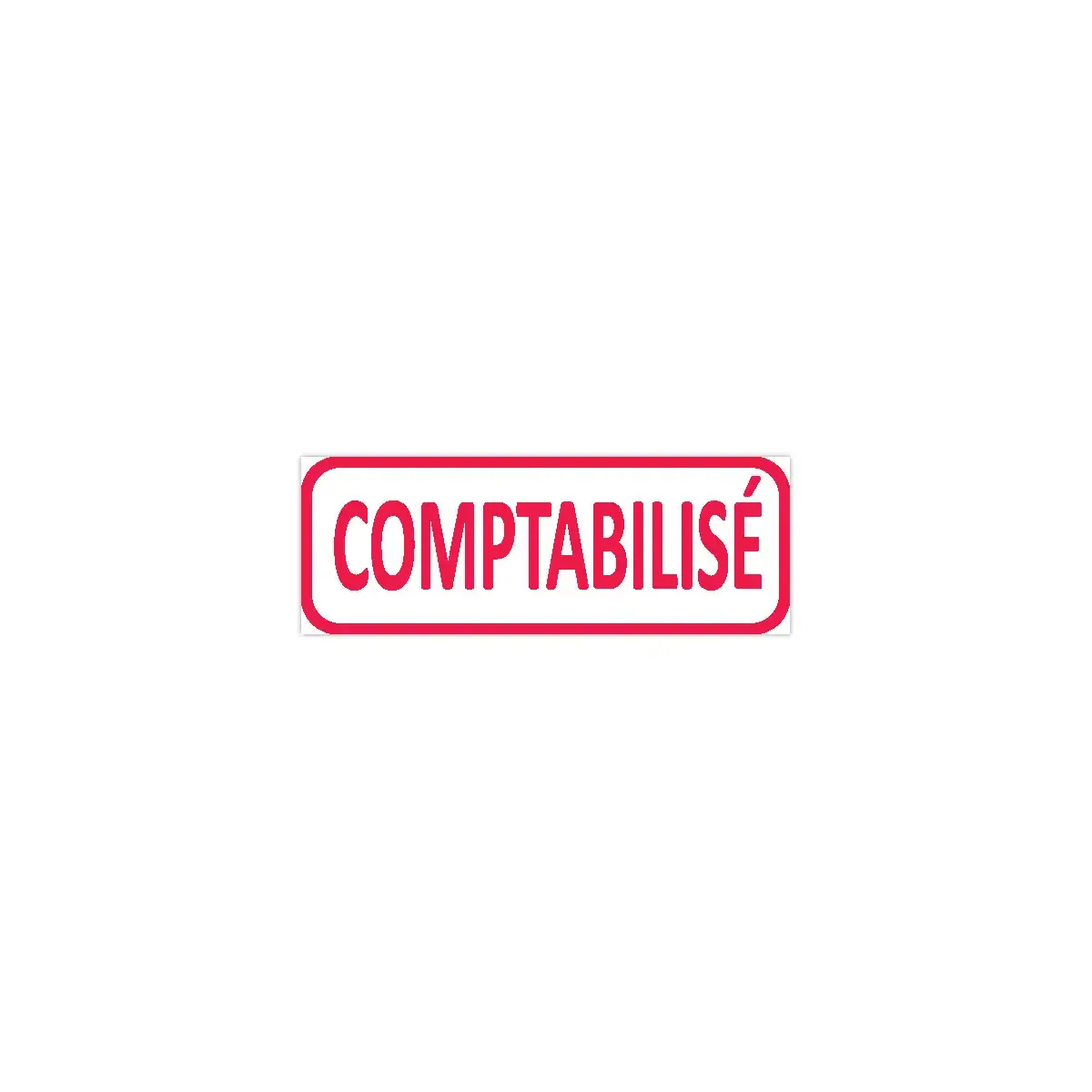 Tampon à formule commerciale "Comptabilisé" - rouge - Trodat photo du produit