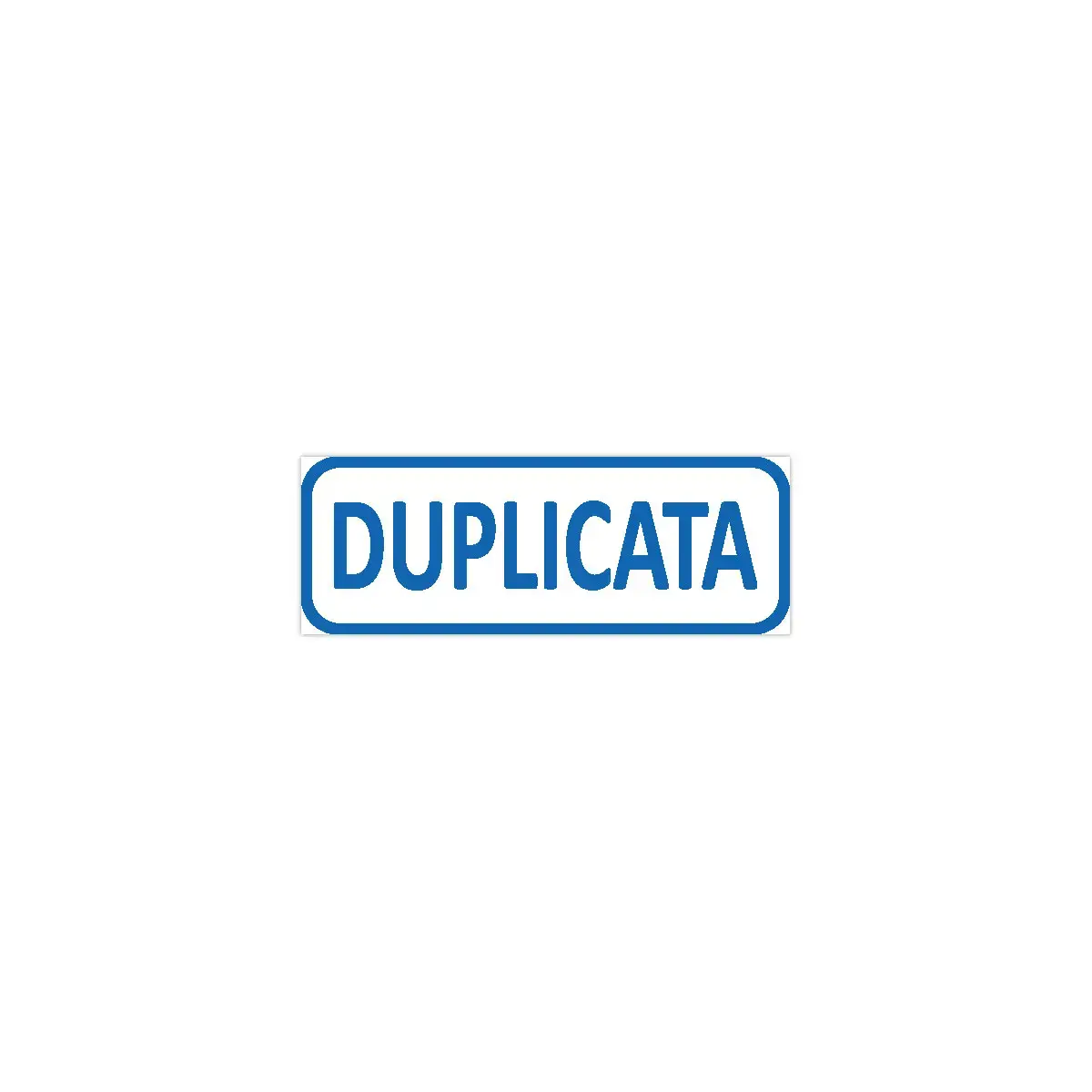 Timbre formule commerciale - 'Duplicata' - Trodat photo du produit