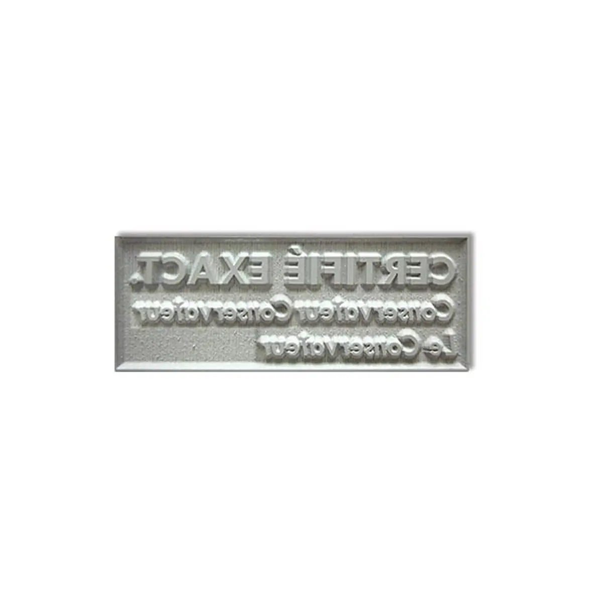 Plaque Caoutchouc seule - 3 lignes photo du produit