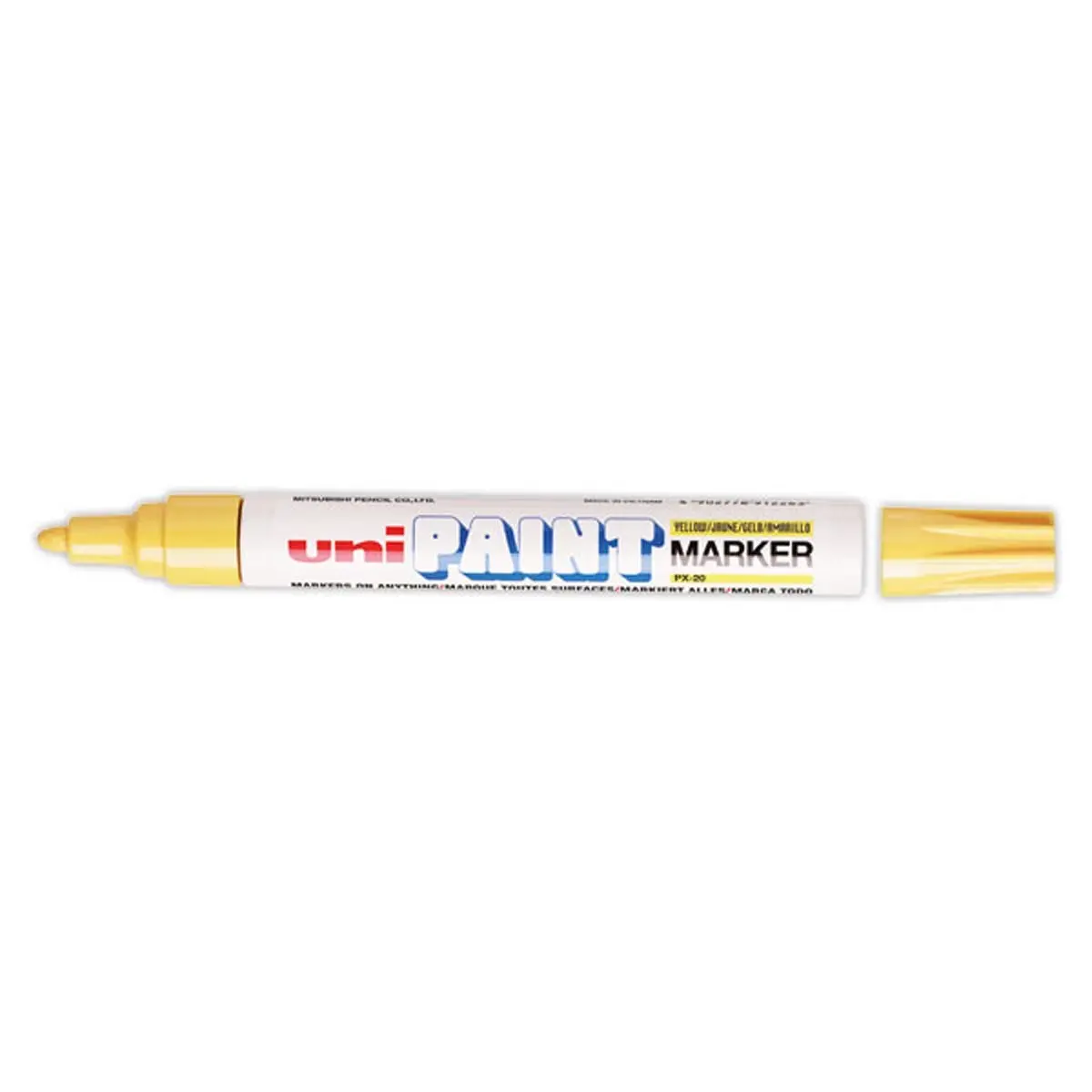 Marqueur permanent PAINT PT PX20 - jaune - UNI BALL photo du produit