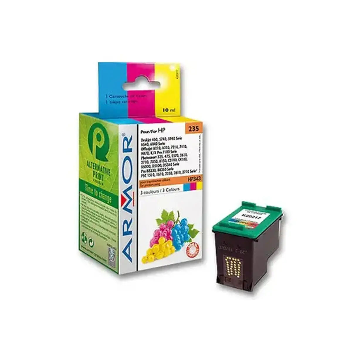 Cartouche éq. HP 343 - 3 Couleurs - OWA photo du produit