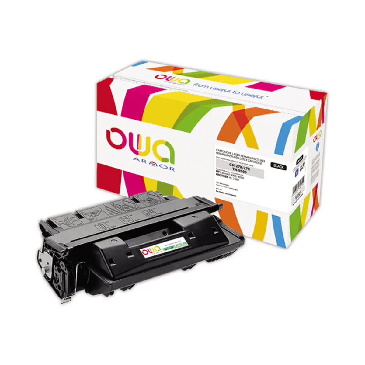 Toner eq. BROTHER TN-9500, HP C4127X - Haute capacité - Noir - OWA photo du produit
