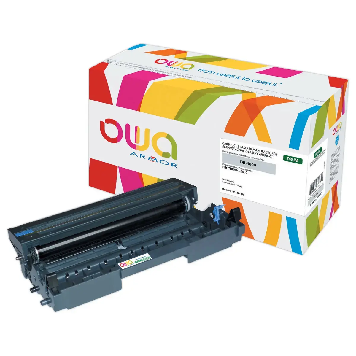 Tambour &eacute;q. Brother DR-4000 - Noir - OWA photo du produit
