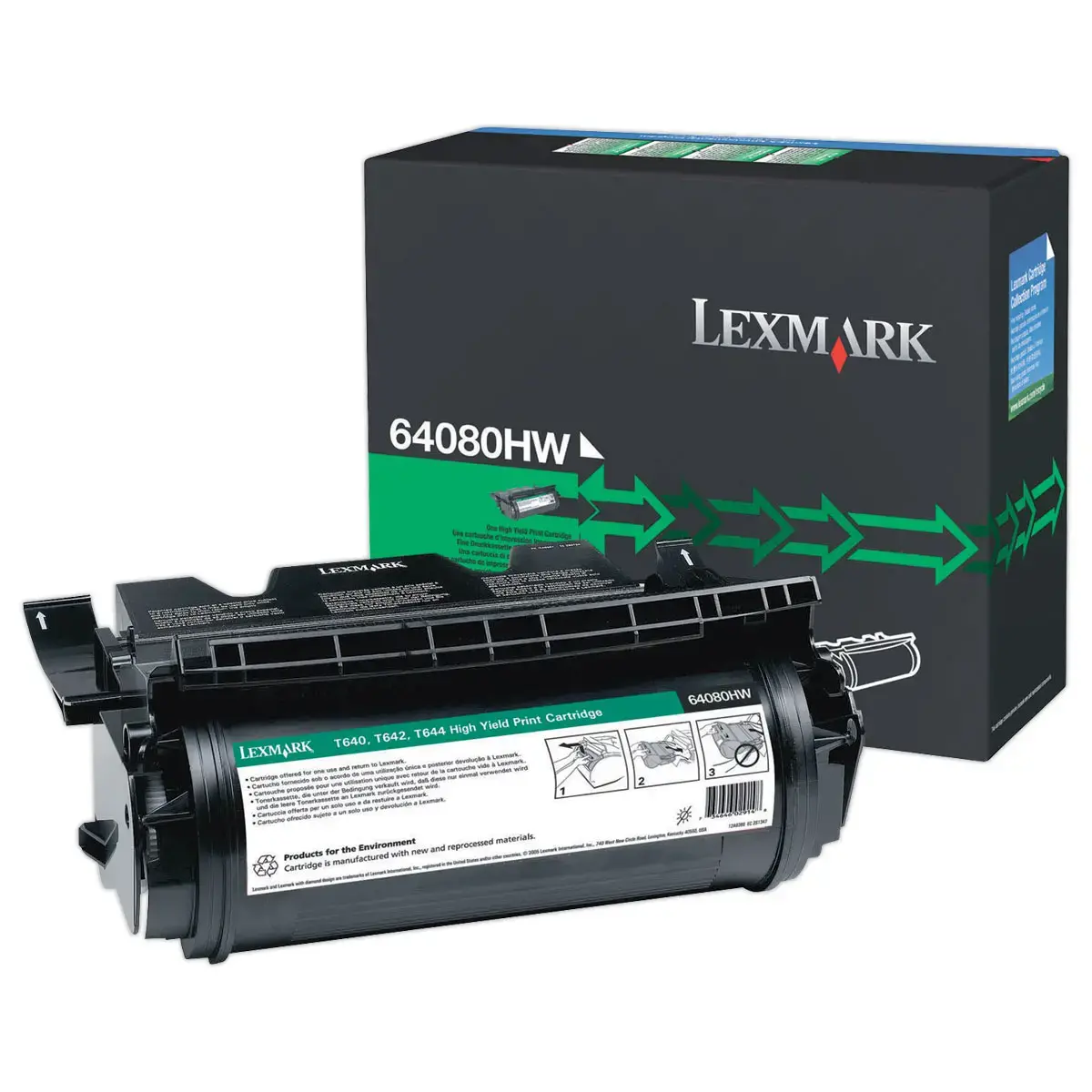Toner 64080HW - Noir - Lexmark photo du produit