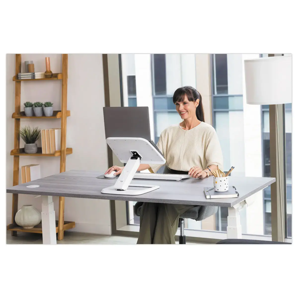 Support PC Portable Hana LT - Blanc photo du produit