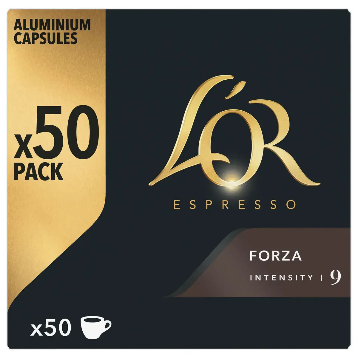 50 Capsules de caf&eacute; L'OR Espresso Forza - Compatible Nespresso photo du produit