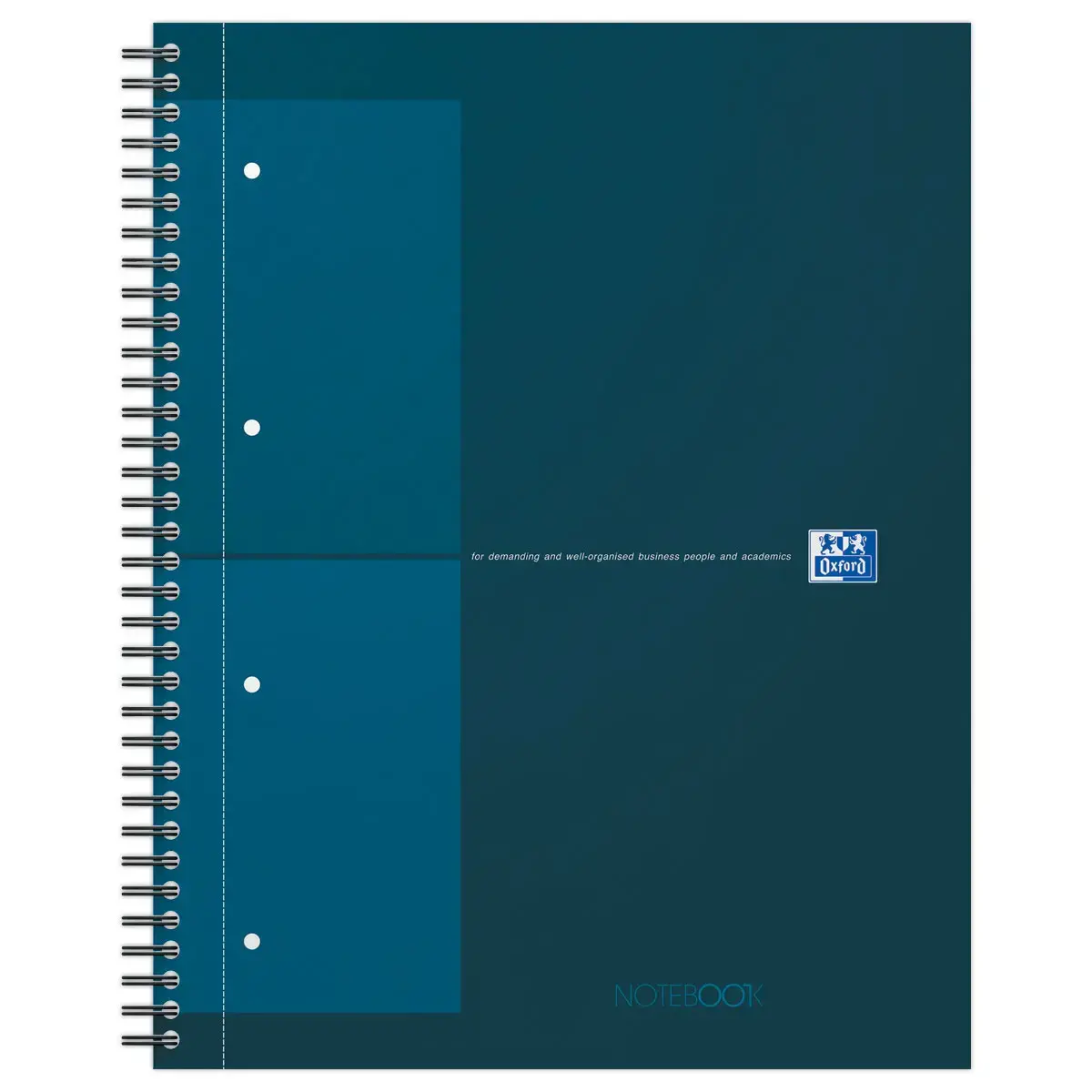 4 Cahier spirale Notebook A4+, 160p, 5x5, Oxford international P&eacute;trole photo du produit