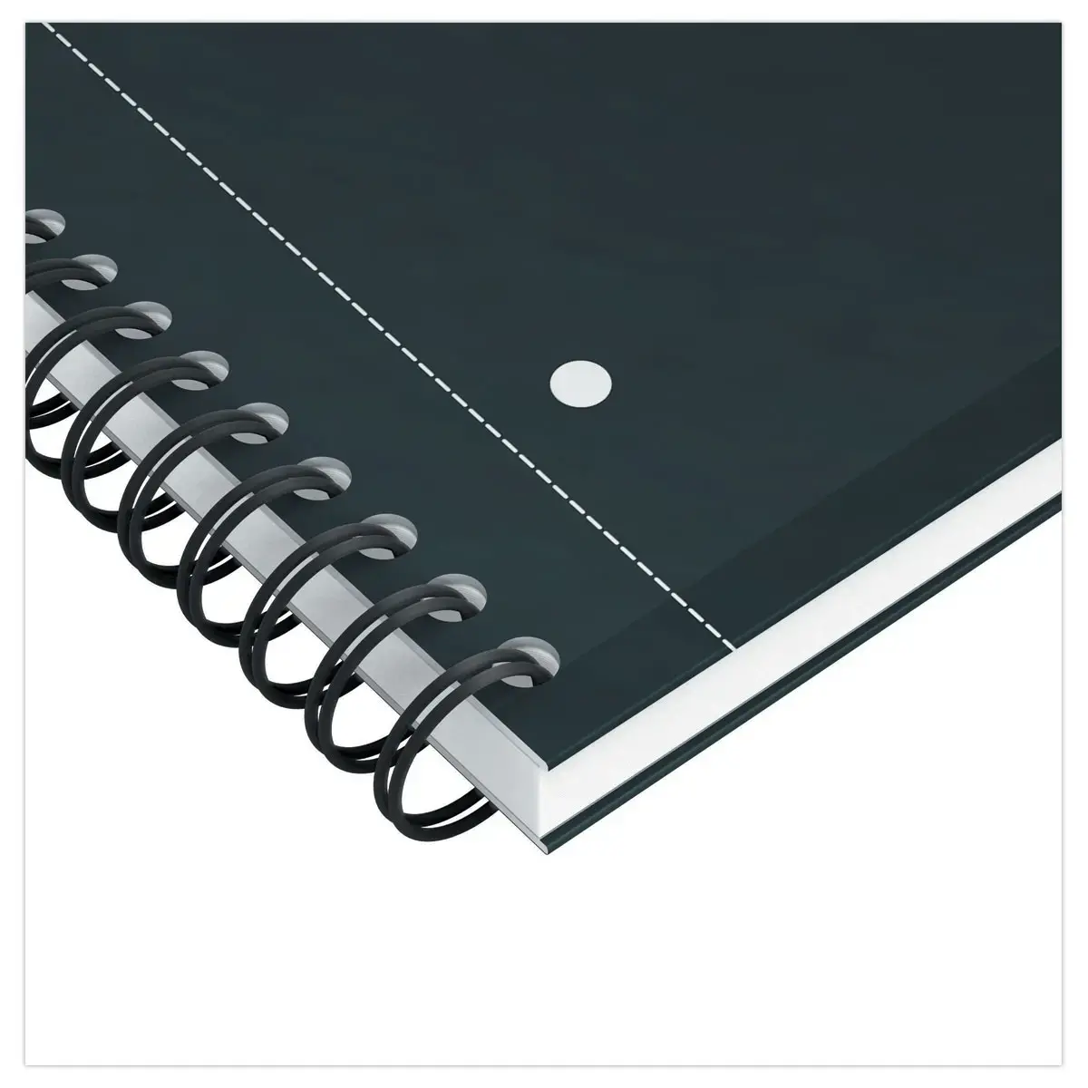 Cahier spirale Notebook A4+, 160p, 5x5, Oxford international Noir photo du produit