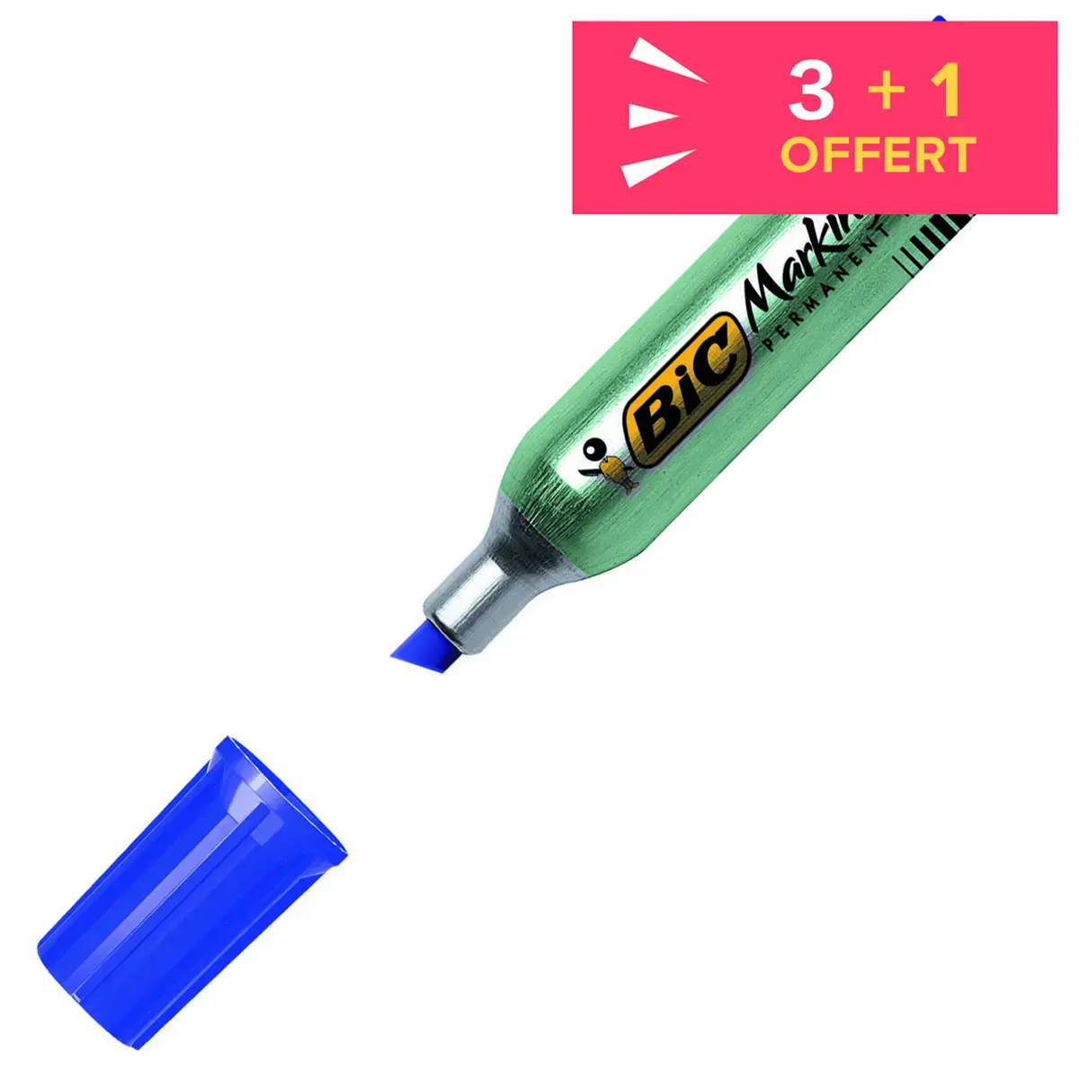 Marqueur Onyx Marker 1481 - Pointe biseautée - Bleu - Bic photo du produit