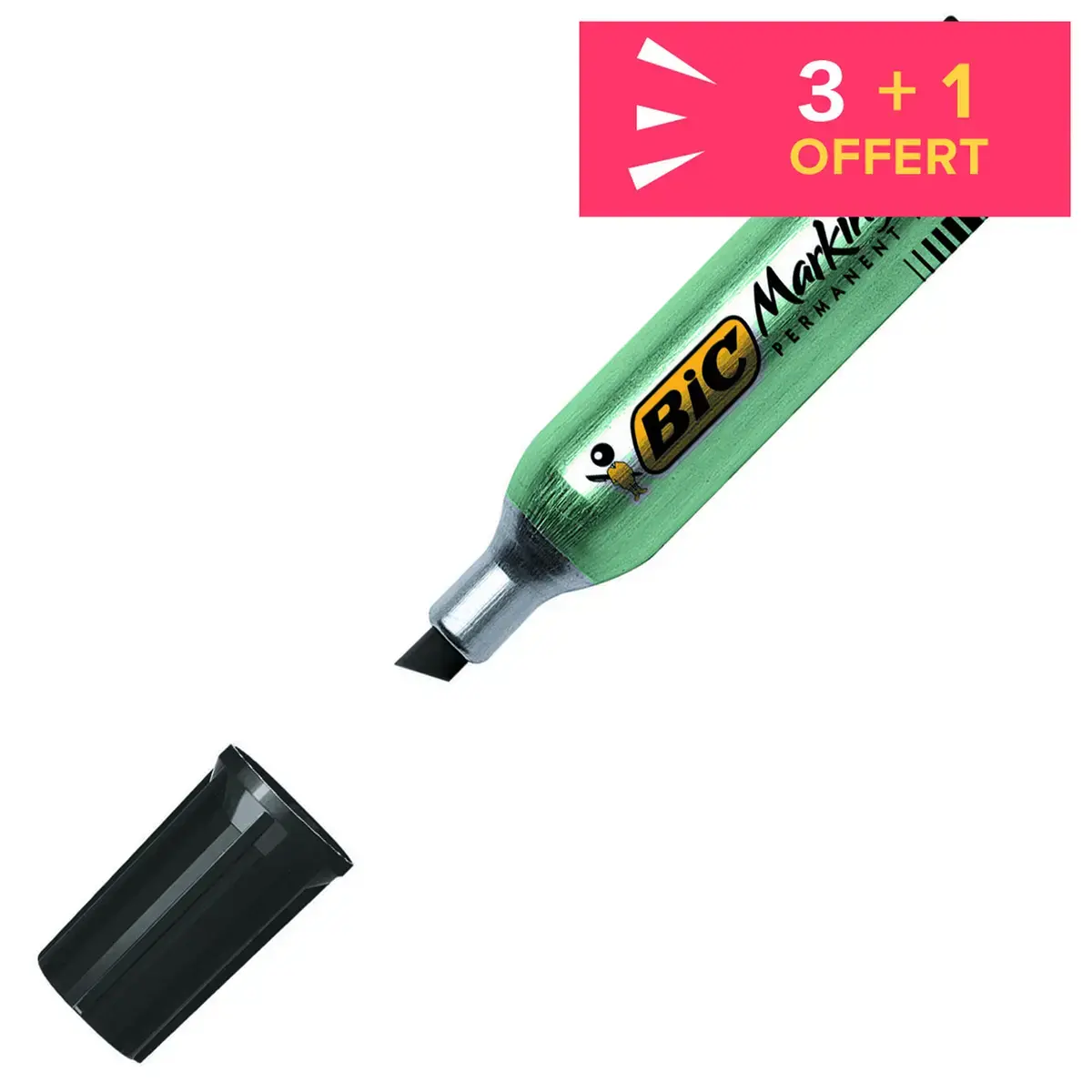Marqueur Onyx Marker 1481 - Pointe biseautée - Noir - Bic photo du produit