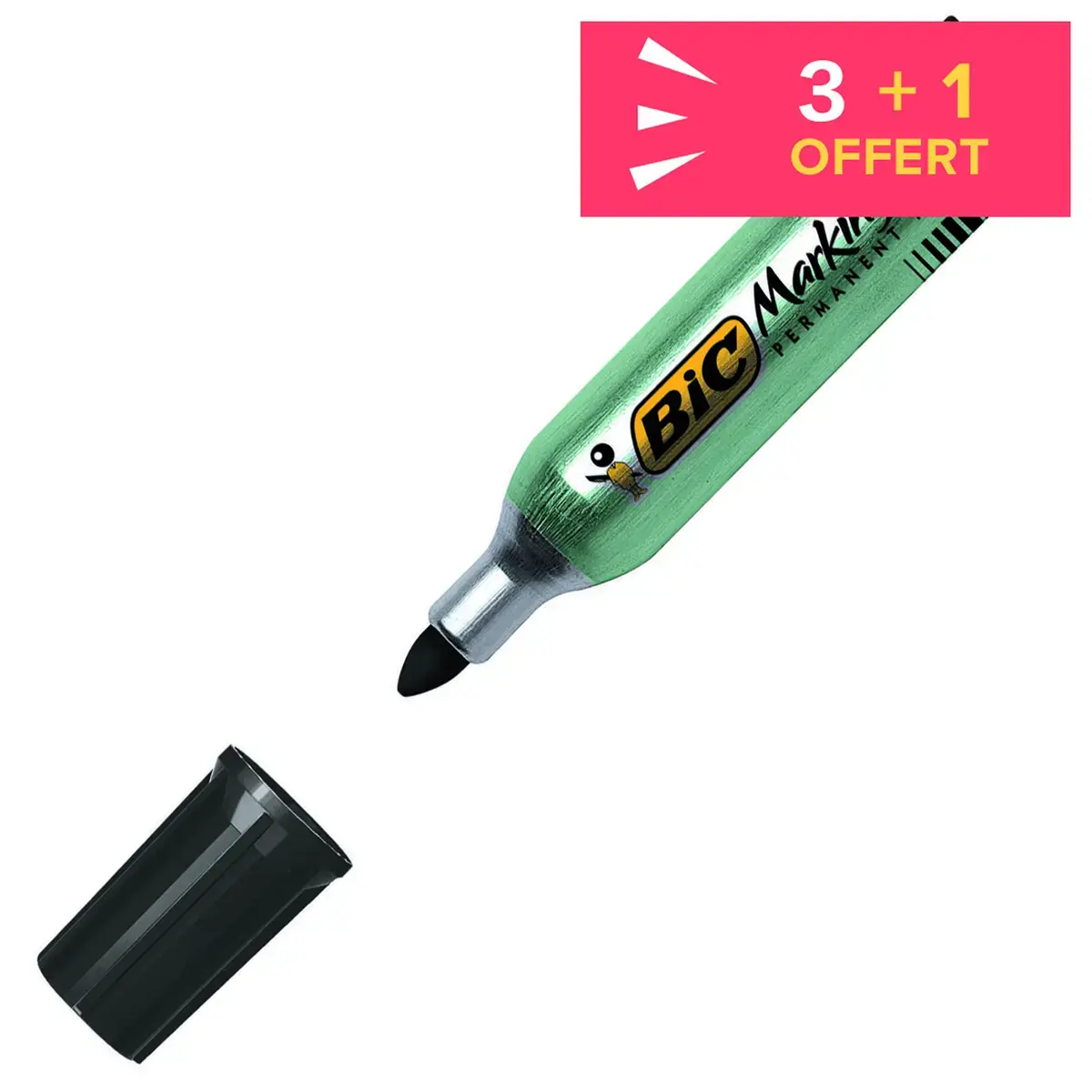 Marqueur Onyx Marker 1482 - Pointe ogive - Noir - Bic photo du produit