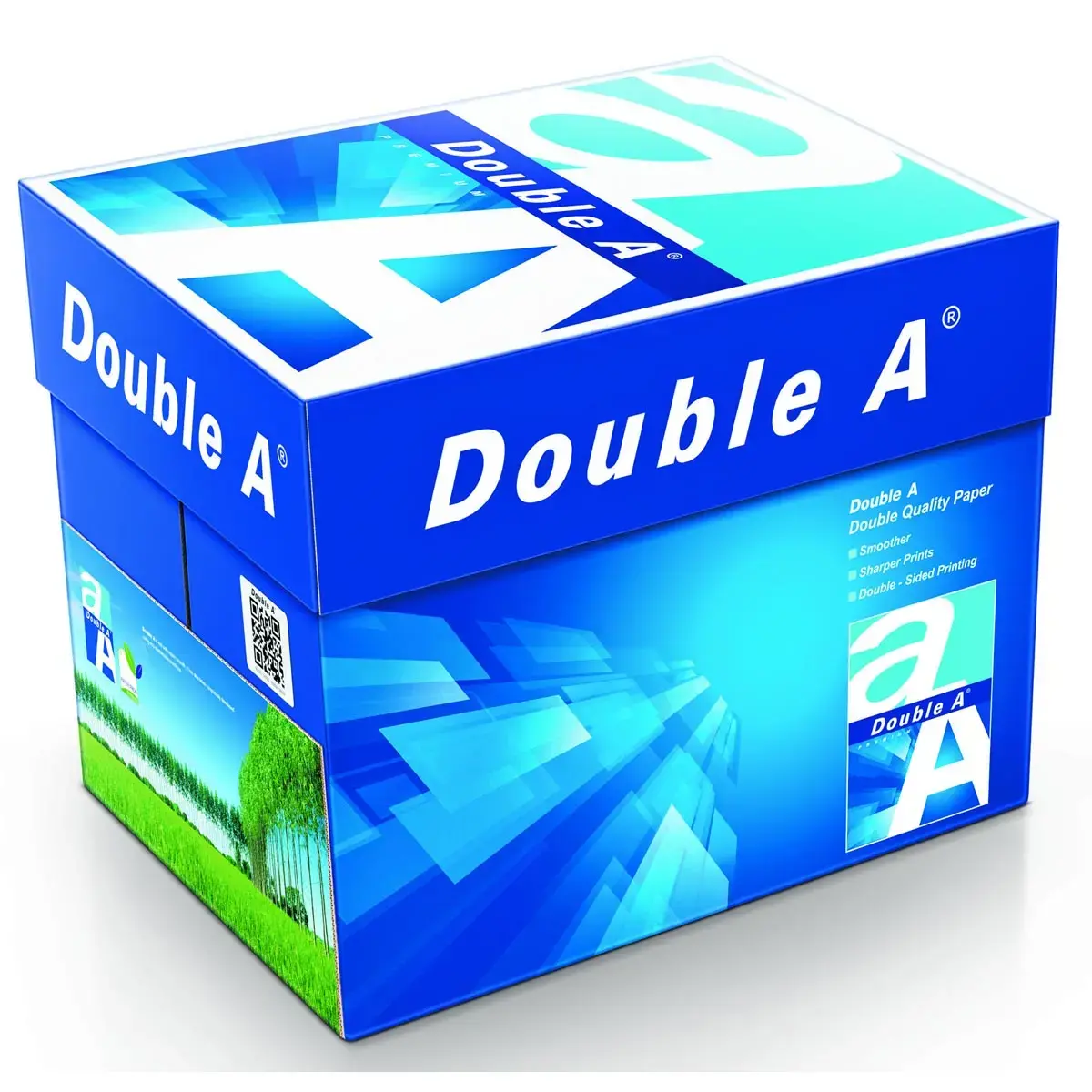 2 cartons de 5 ramettes de 500 feuilles de papier blanc A4 + 1 carton offert - 75g - Double A photo du produit