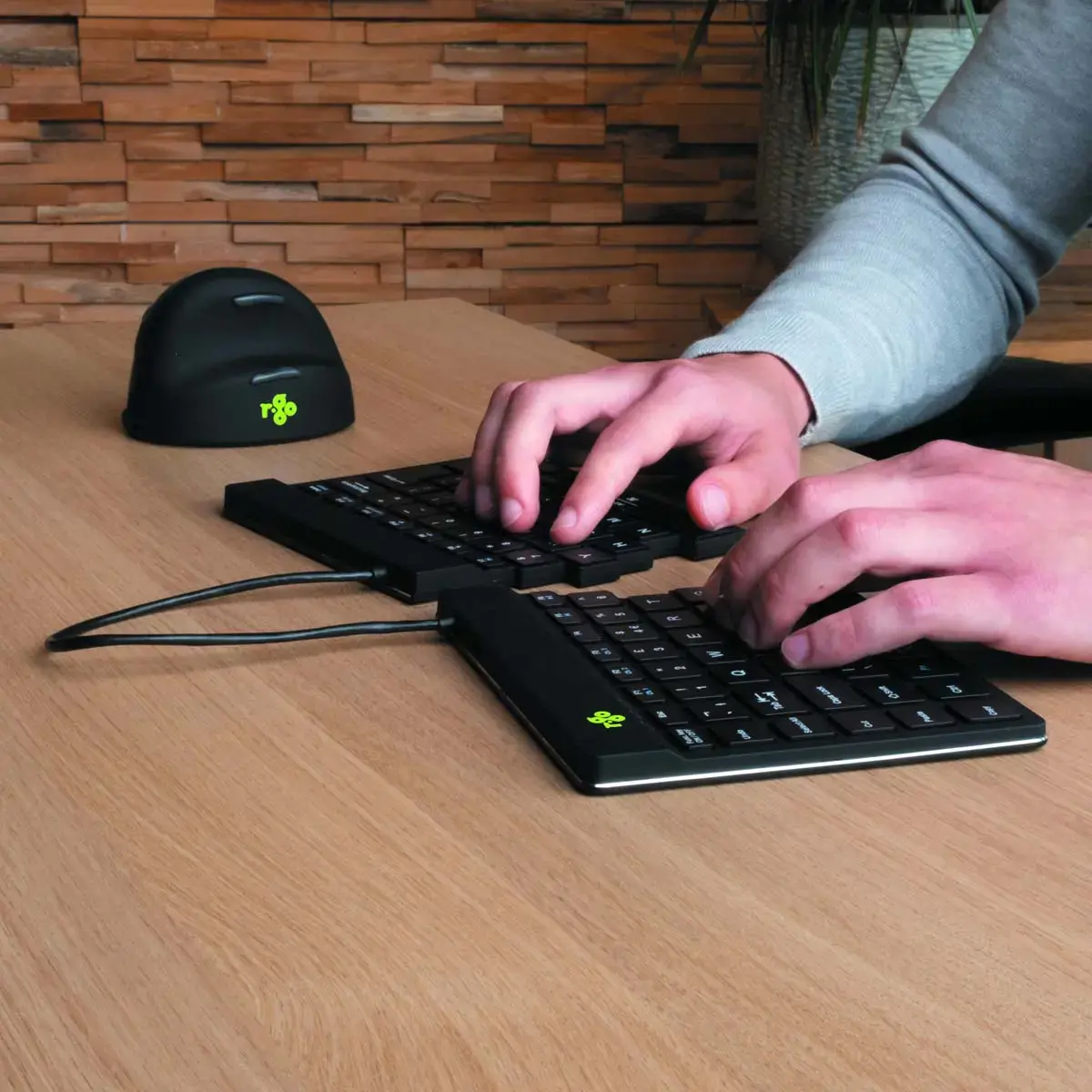 Clavier ergonomique Split Break noir photo du produit