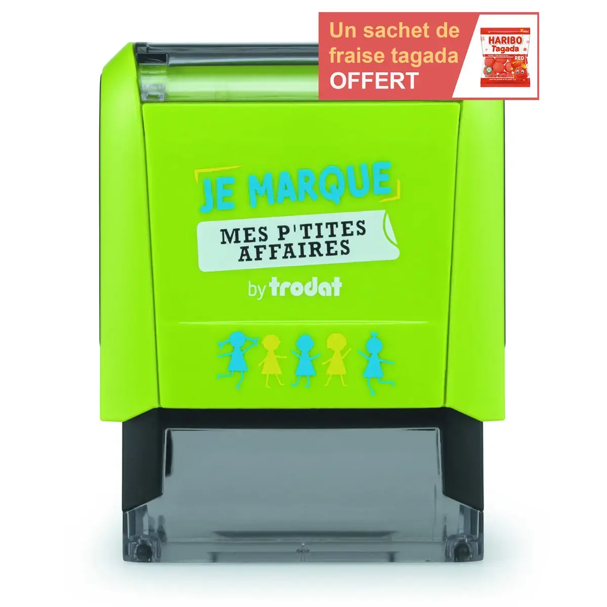 Tampon Je marque mes p'tites affaires Typo Trodat photo du produit