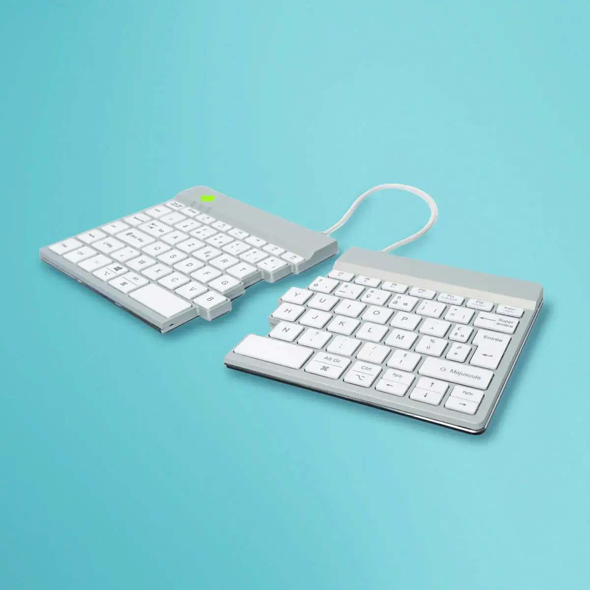 Clavier ergonomique Split Break blanc photo du produit