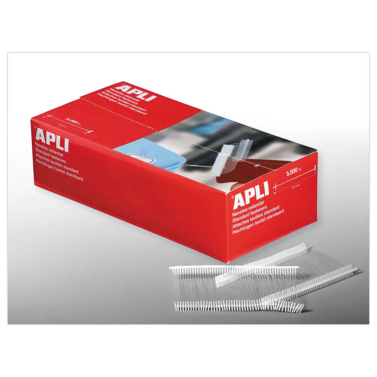 5000 Attaches blanches 50mm en polypro photo du produit