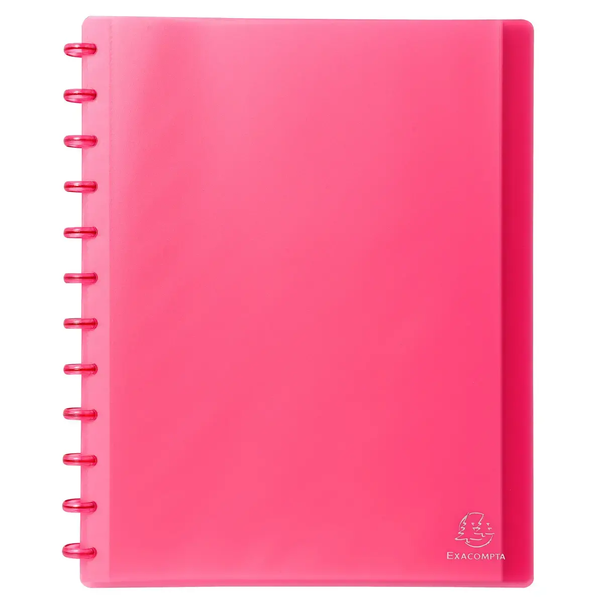 Prot&egrave;ge-documents &agrave; anneaux et pochettes d&eacute;tachables 60 vues - A4 - Rouge - EXACOMPTA photo du produit