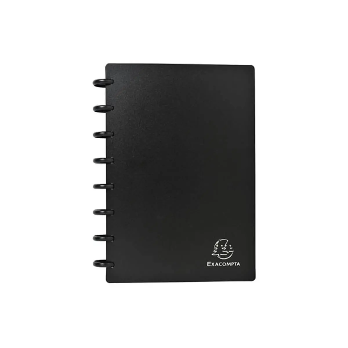 Porte-cartes de visite à anneaux et pochettes détaclables A5 - Noir - EXACOMPTA photo du produit