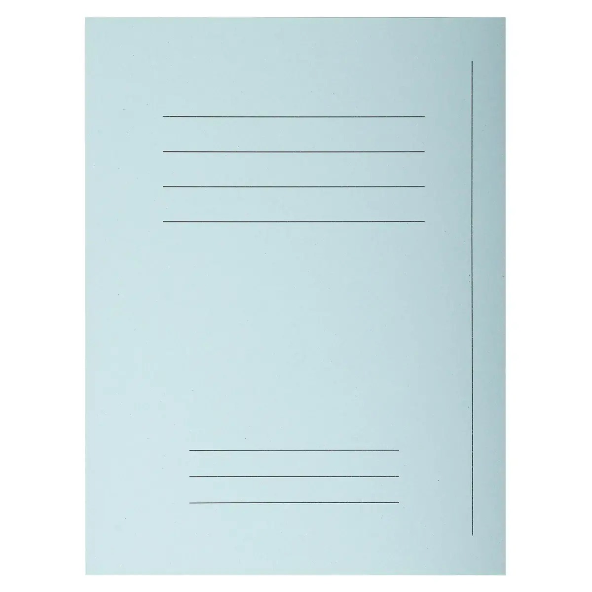 Paquet 50 chemises Forever&reg; 220 100% recycl&eacute; avec impression - 24x32cm - Bleu clair - EXACOMPTA photo du produit