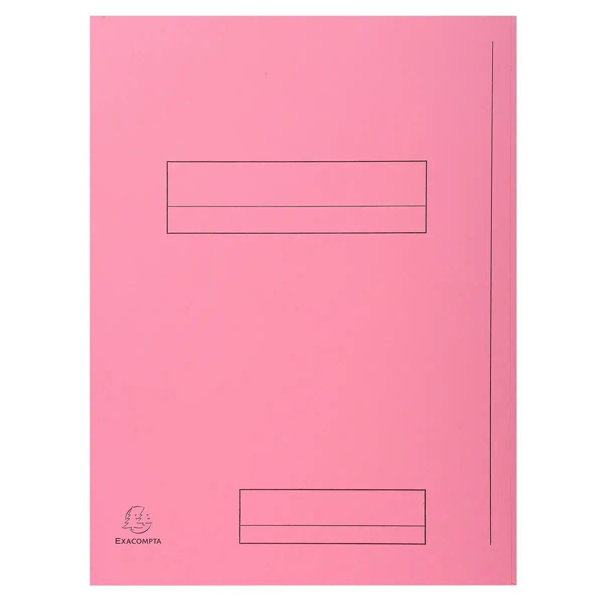 Paquet de 50 chemises imprim&eacute;es 2 rabats SUPER 210 - 24x32cm - Rose - EXACOMPTA photo du produit