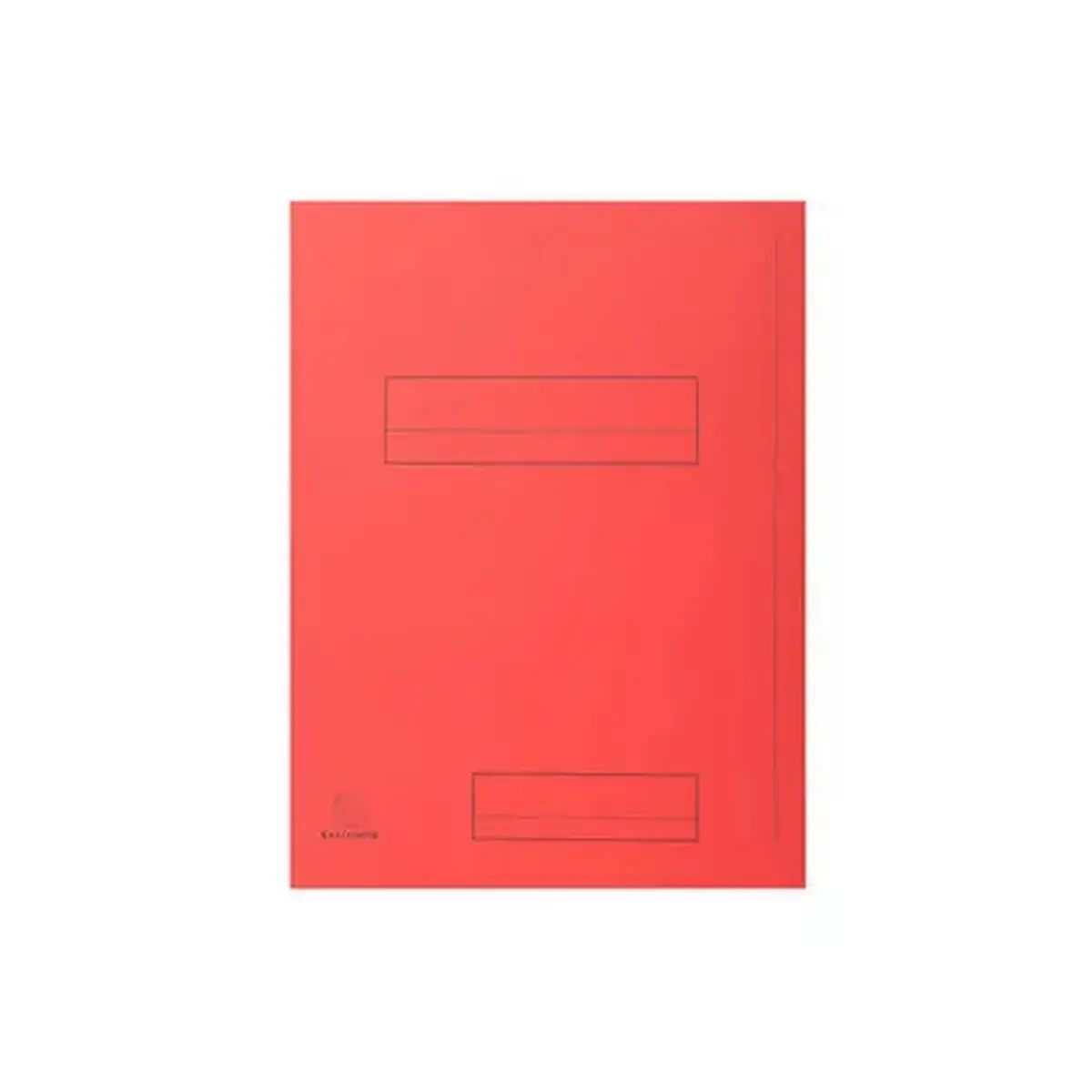 Paquet de 50 chemises imprim&eacute;es 2 rabats SUPER 210 - 24x32cm - Rouge - EXACOMPTA photo du produit
