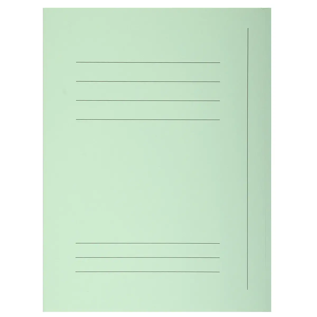 Paquet 50 chemises imprimées 3 rabats SUPER 210 - 24x32cm - Vert clair - EXACOMPTA photo du produit