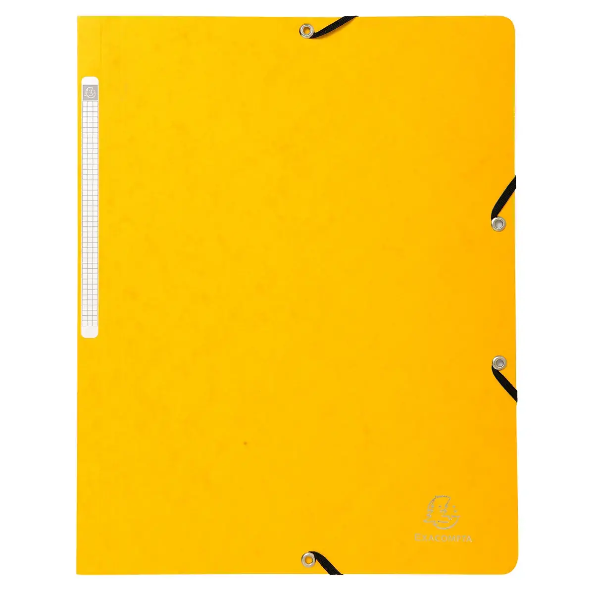 Chemise à élastique sans rabat carte lustrée 400gm² - A4 - Jaune - EXACOMPTA photo du produit